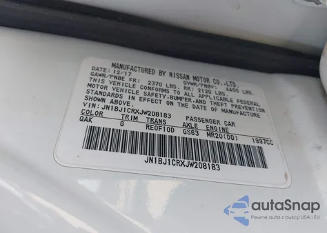 2018 Nissan Rogue Sport S из США, поврежденный, VIN JN1BJ1CRXJW208183